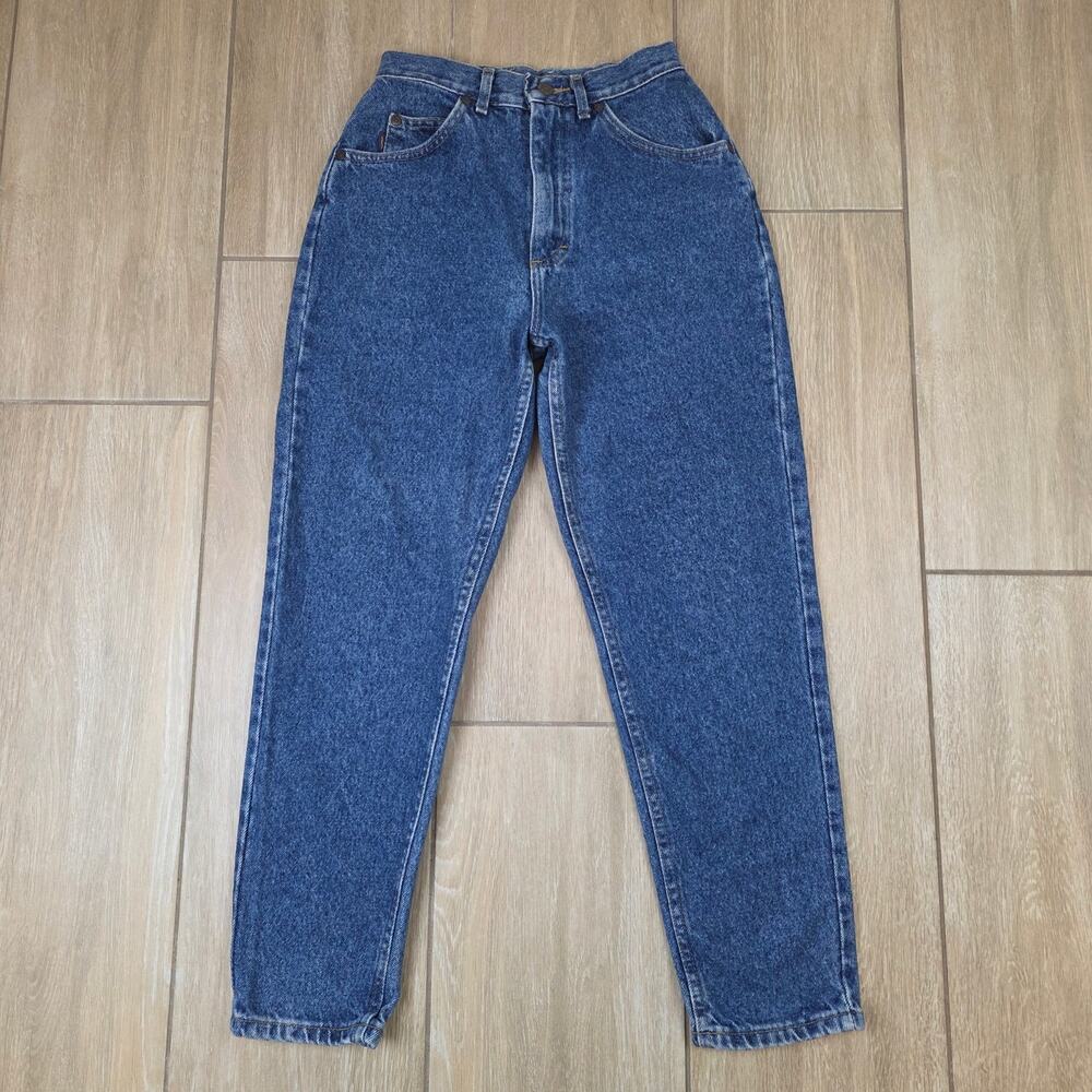 Vintage Lee Riders Jeans Womens 6 Petite High Rise Mom Tapered 100% Cotton USA